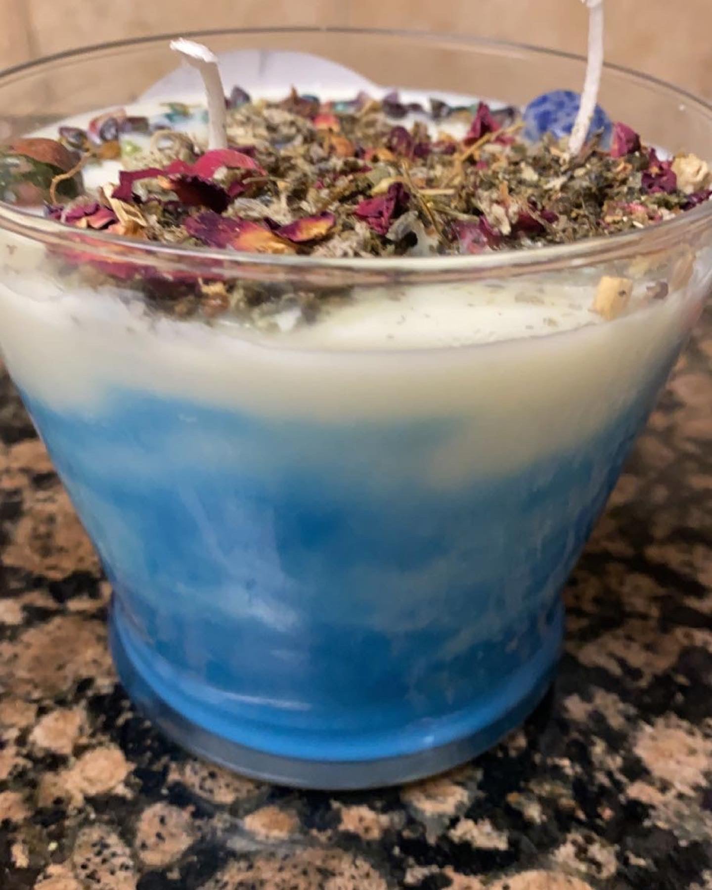 Moon Charged Intention and manifestation candle with wooden lid
