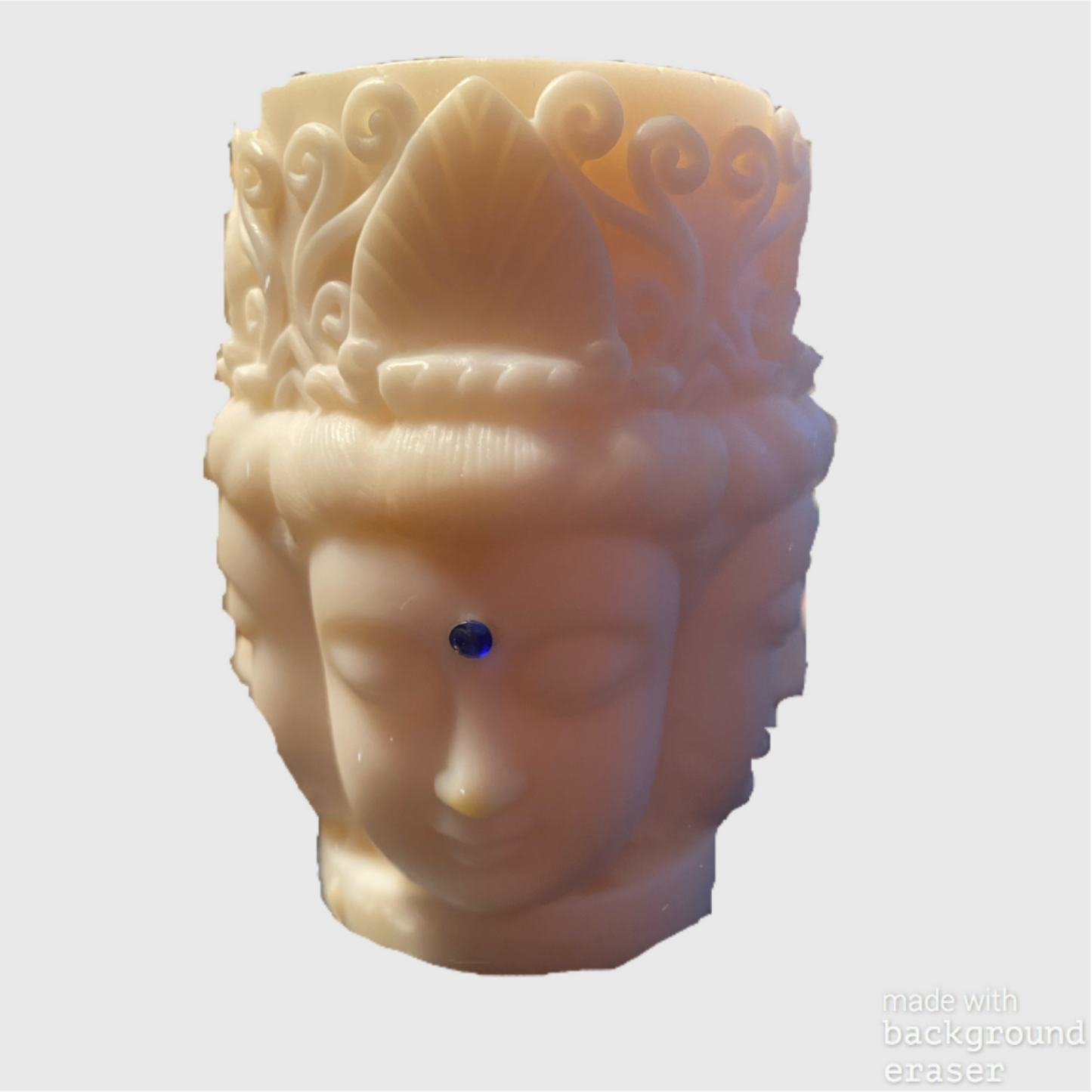 Multi face Buddha Beeswax Candle