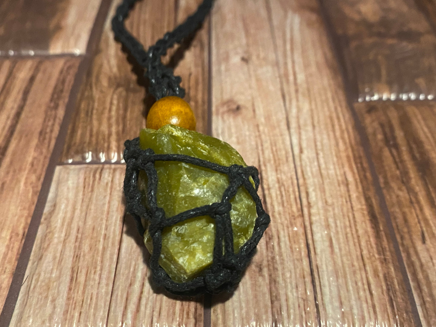 Green Opal Rope Necklace