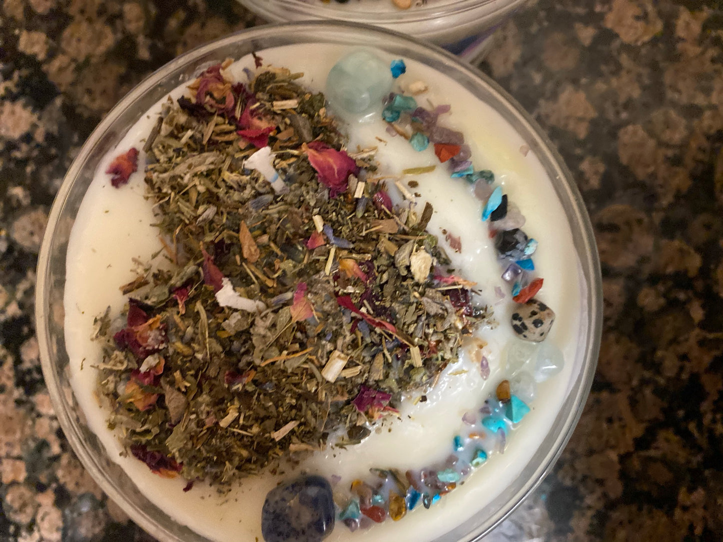 Moon Charged Intention and manifestation candle with wooden lid