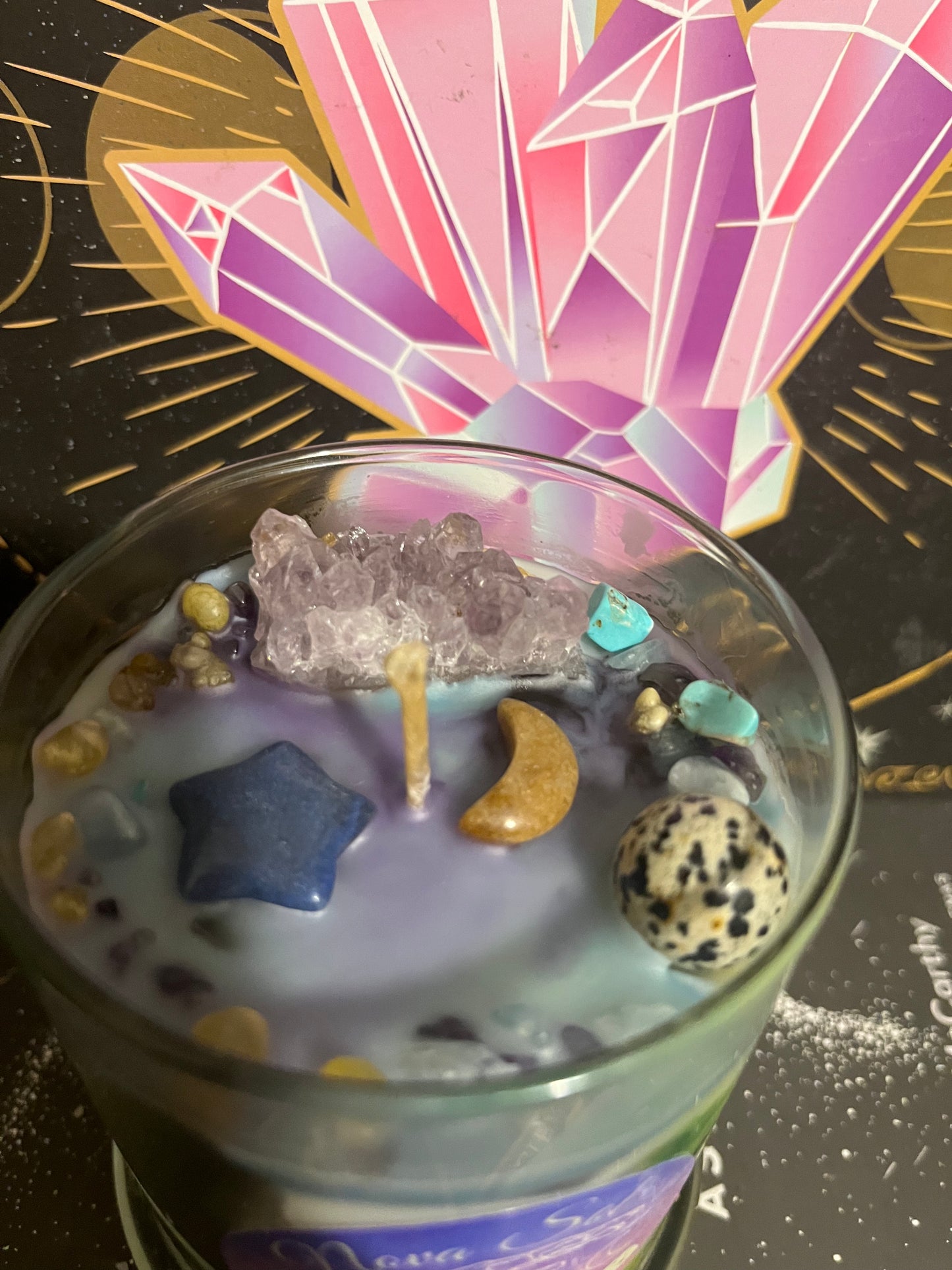 Moon manifestation candle