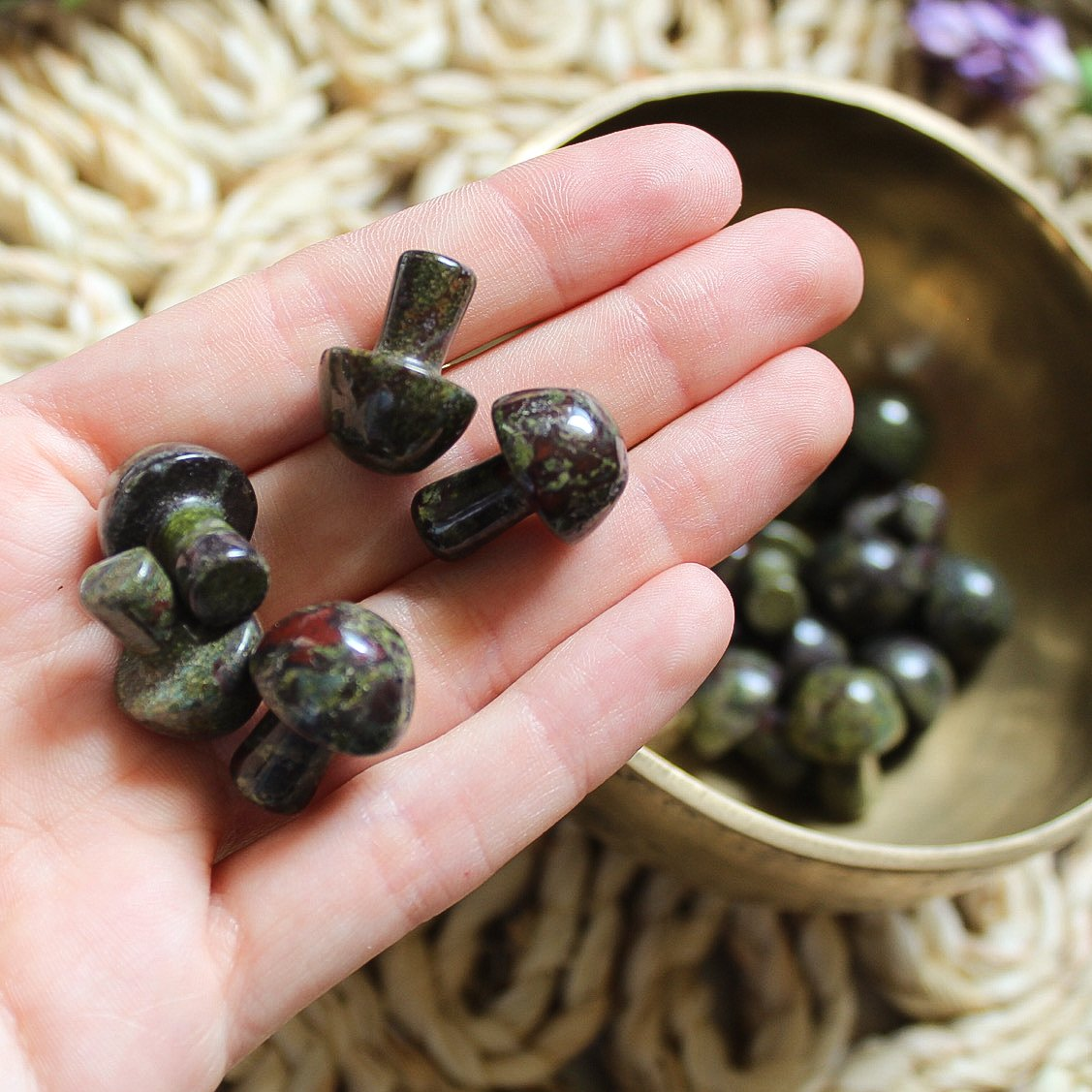 Dragon's Blood Jasper Mini Mushroom