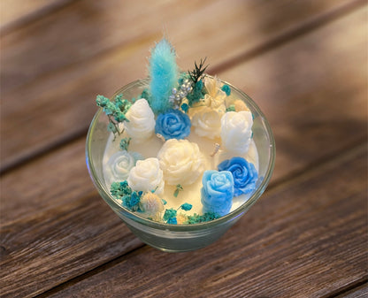 Field of dreams candle blue