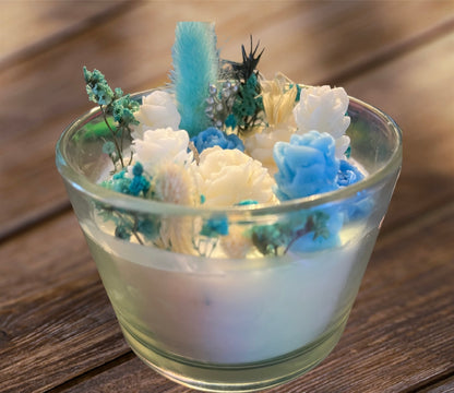 Field of dreams candle blue