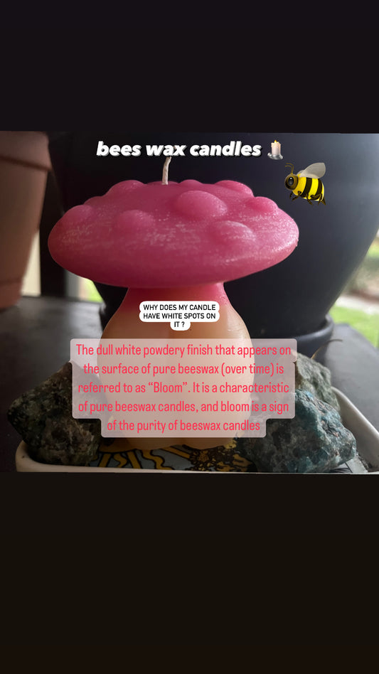 Pink goddess Mushroom 🍄 Candle