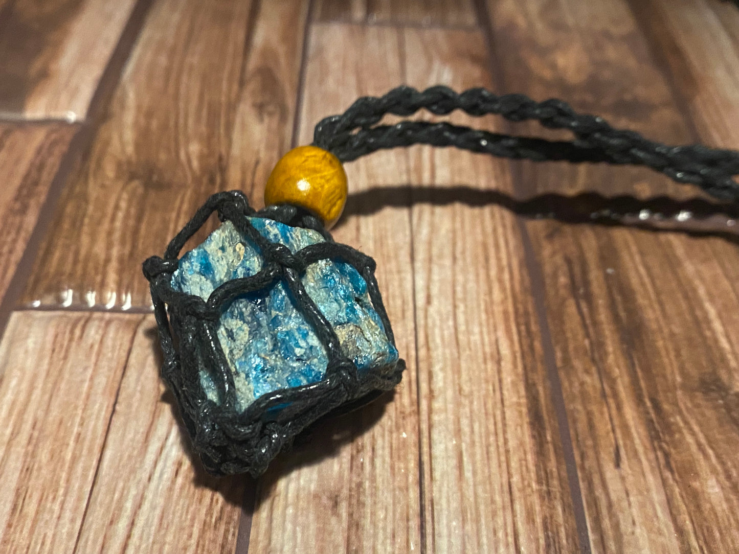 Blue Apatite Rope Necklace