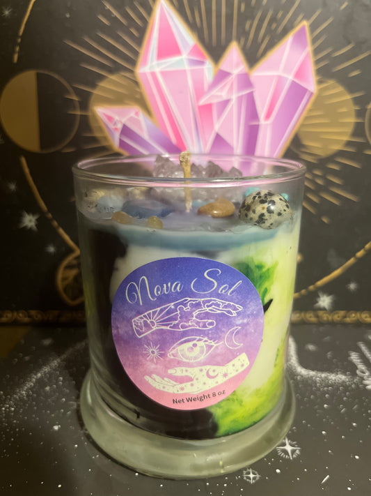 Moon manifestation candle