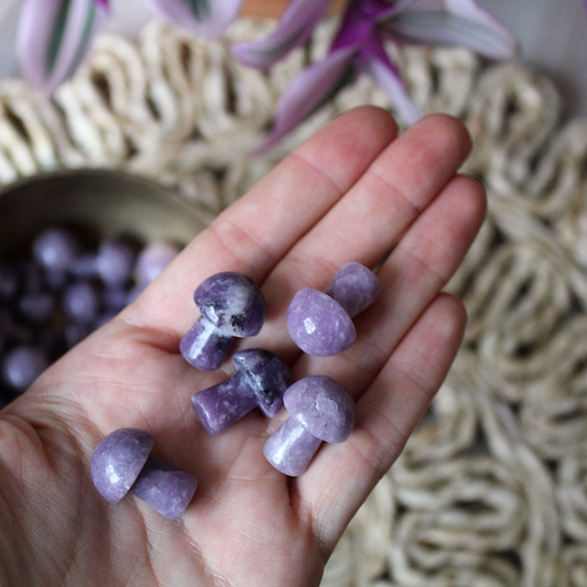 Lepidolite Mini Mushroom