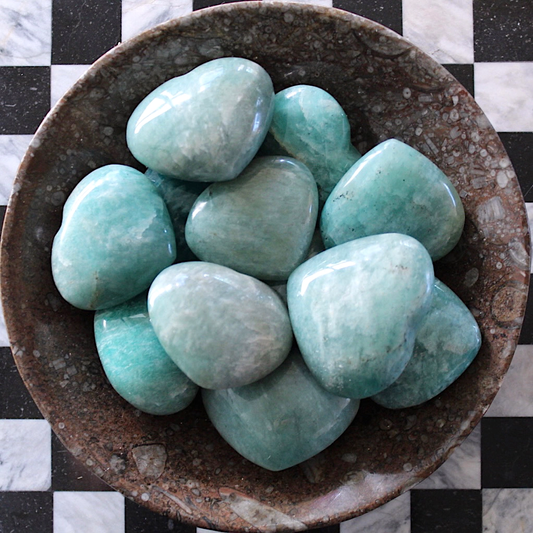 Amazonite Heart